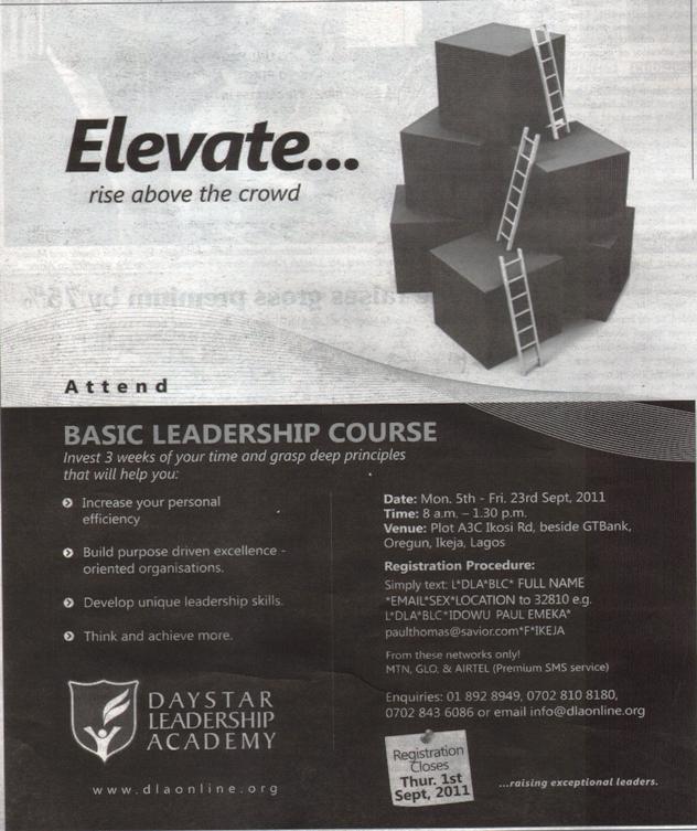 31exchange Rise Above The Crowd with Daystar Basic Leadership Course