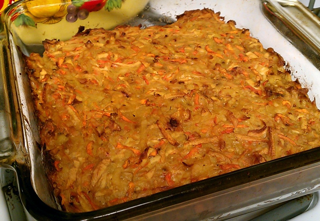 Kissing the Cook PotatoCarrot Kugel