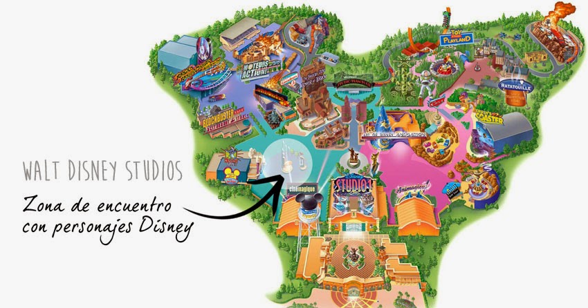 Trucos Disney - Zona de encuentro con personajes en el Walt Disney Studio