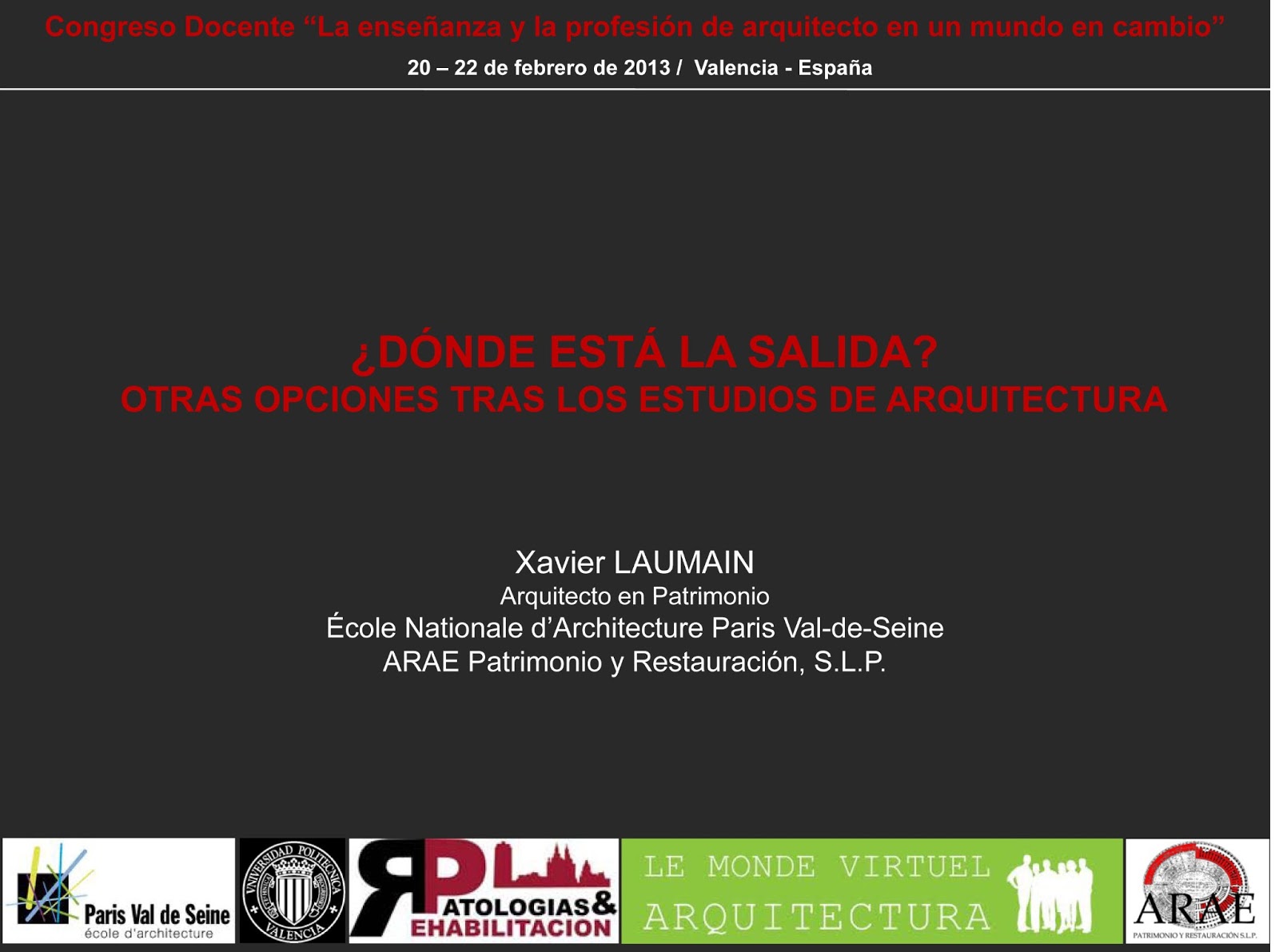 Patología y rehabilitación de edificios Comunicación