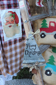 Rustic Barn Tin Christmas Sign