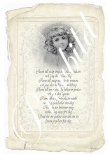 Fin text och LJUVLIG ängel - NY Vintagebild