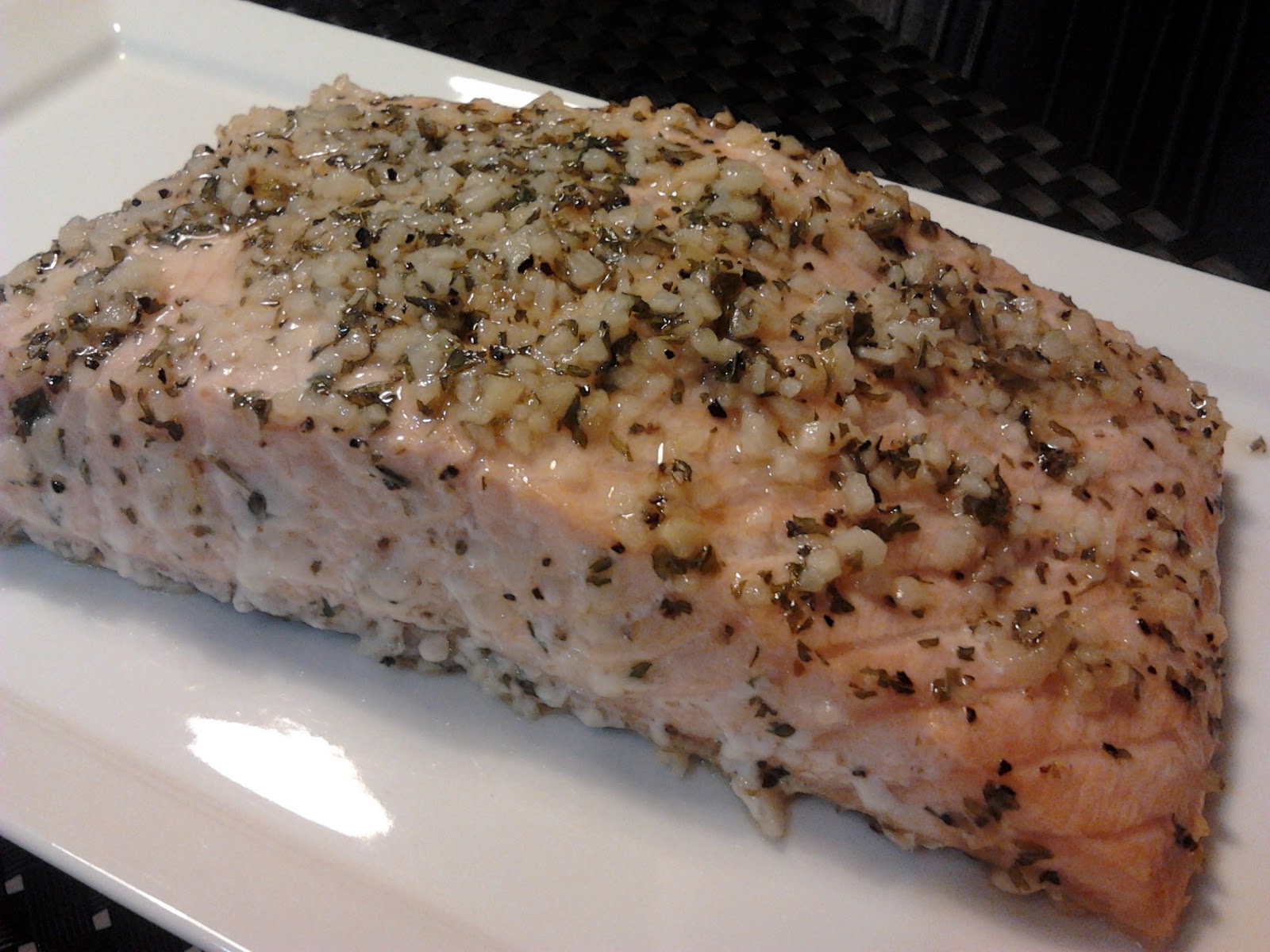 Baked Salmon with Garlic and Parsley Shan's Recipes