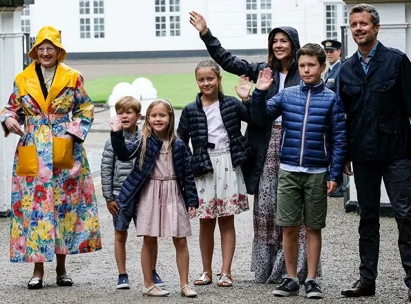 Crown Prince Frederik, Crown Princess Mary, Prince Vincent, Princess Josephine, Prince Christian and Princess Isabella