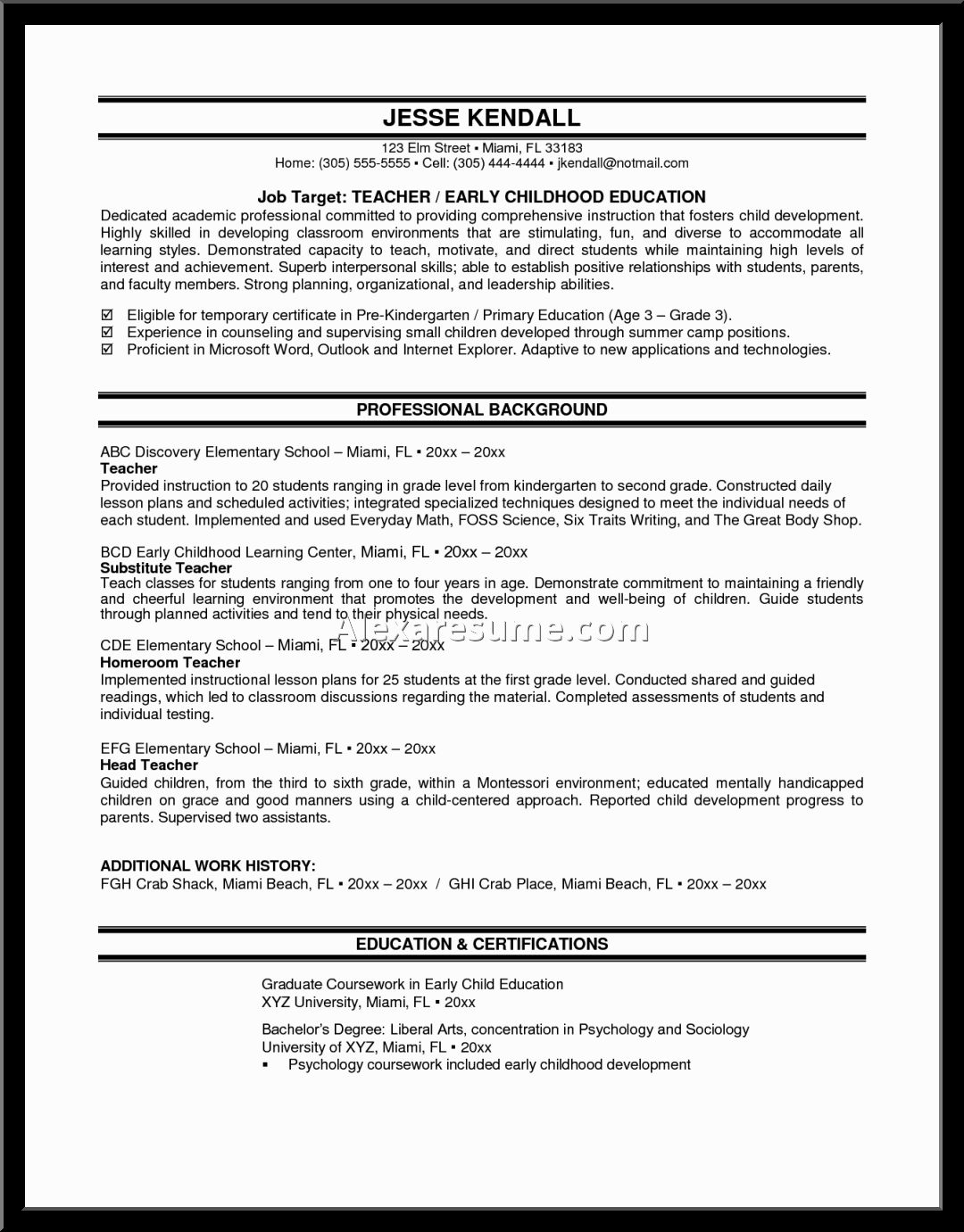 do not use a microsoft word resume template resumes