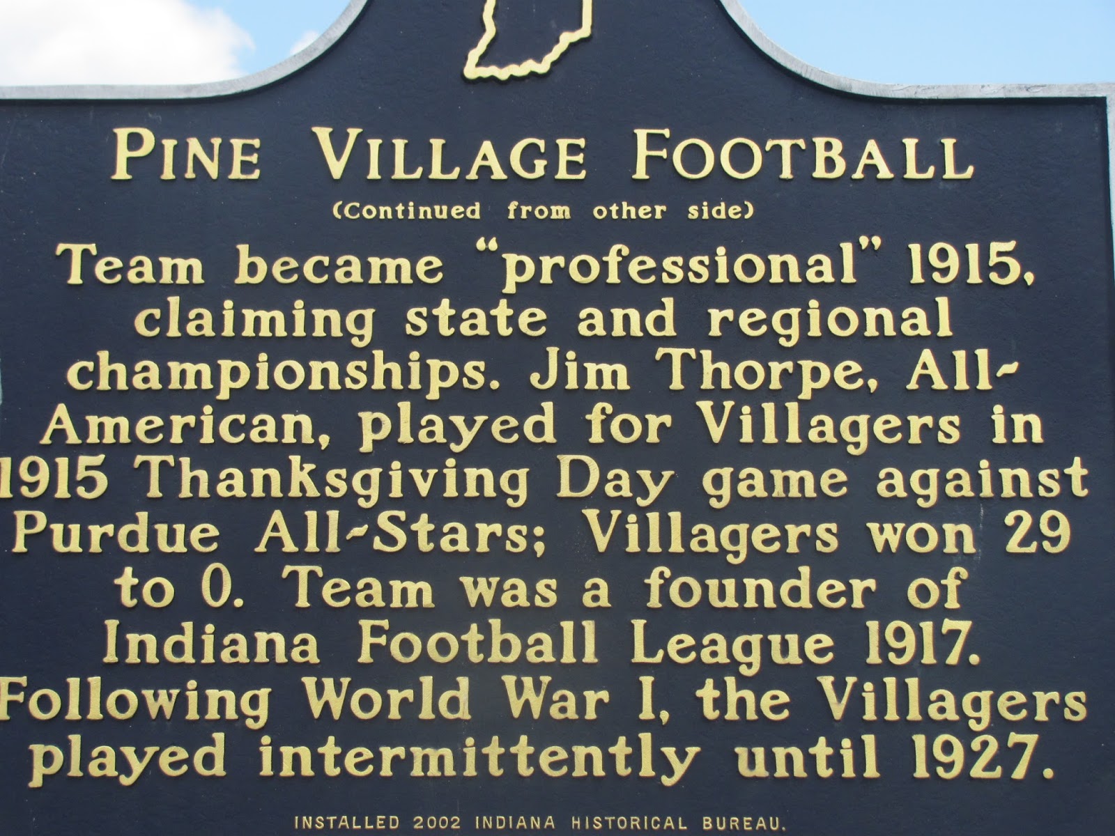 C.E. Austin The Mudlavia Project Pine Village Football Team