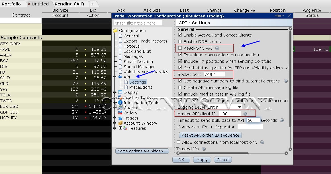 CWAY QUANTITATIVE TRADING LAB Using Interactive Brokers API with Python