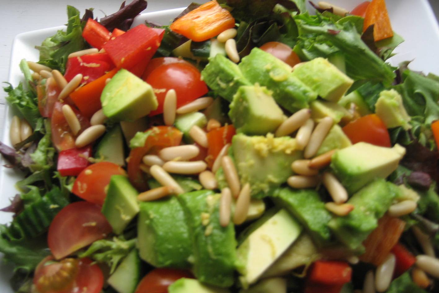 verden: Økologisk Ribeye bøf med luksus salat (salade de luxe)