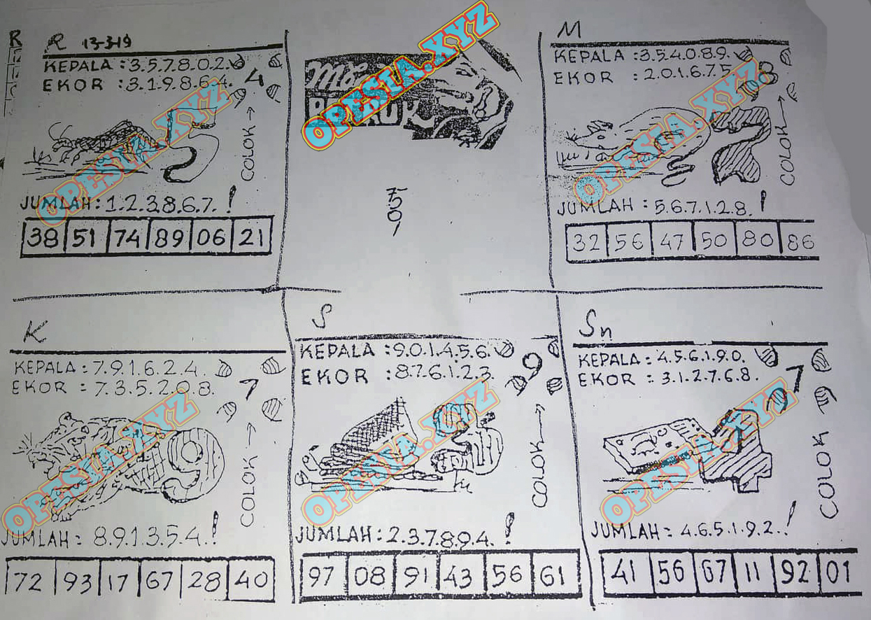 Rekap Kode Syair SGP Rabu 13 Maret 2019 GOsyair SEDIA