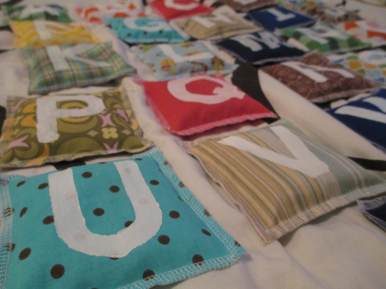 Happiness in the Journey Alphabet Bean Bags