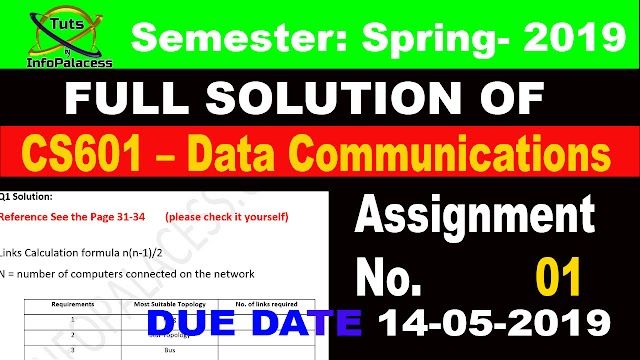 CS601 Assignment 1 Solution Spring 2019 with Step by Step Guideline. 