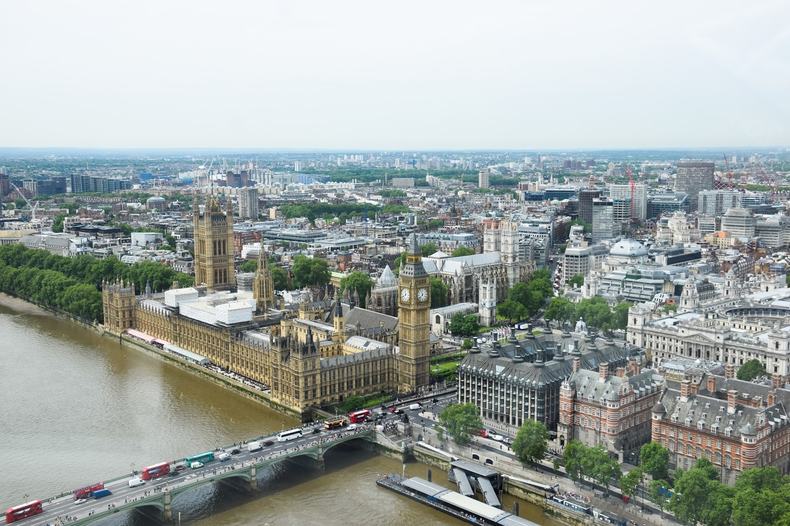 view from the london eye