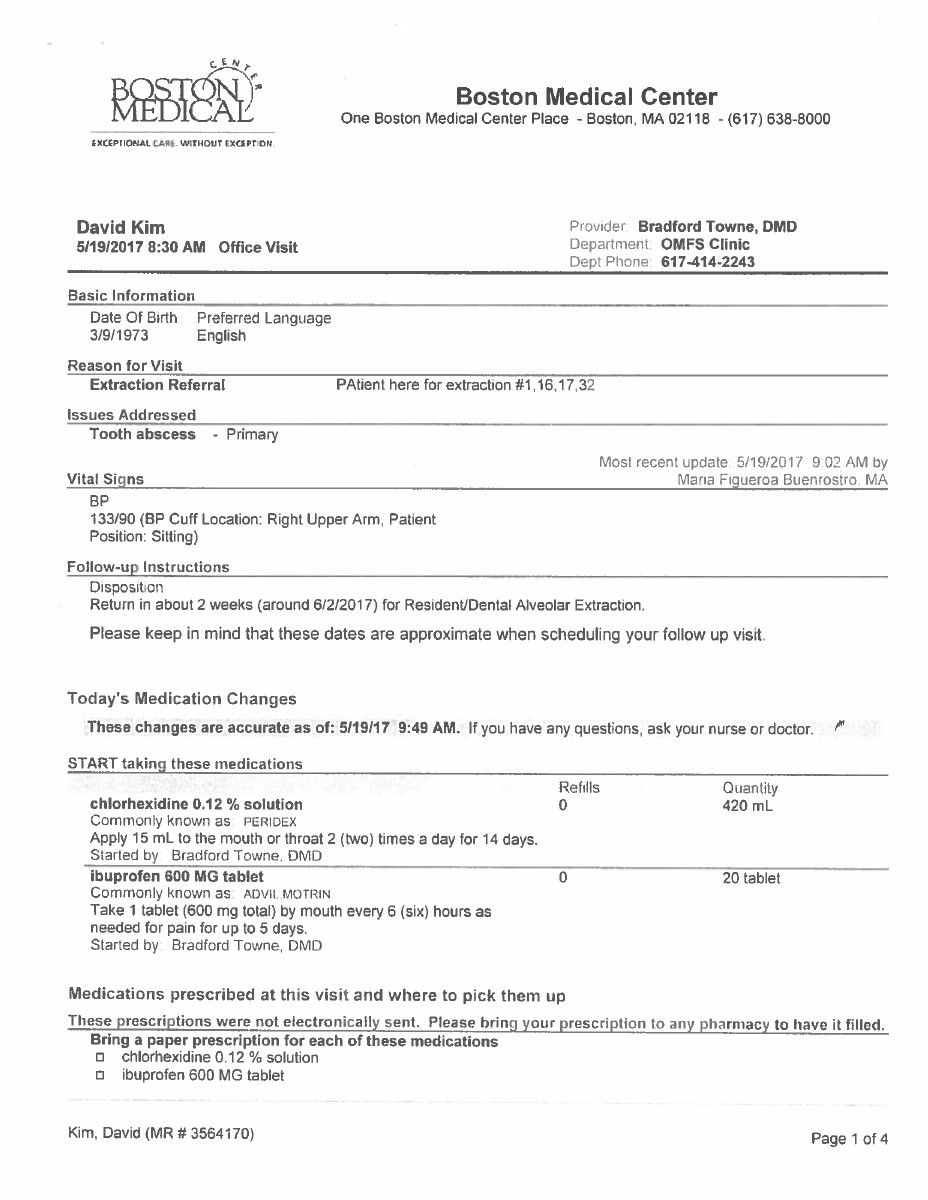 David Kim BOSTON MEDICAL CENTER