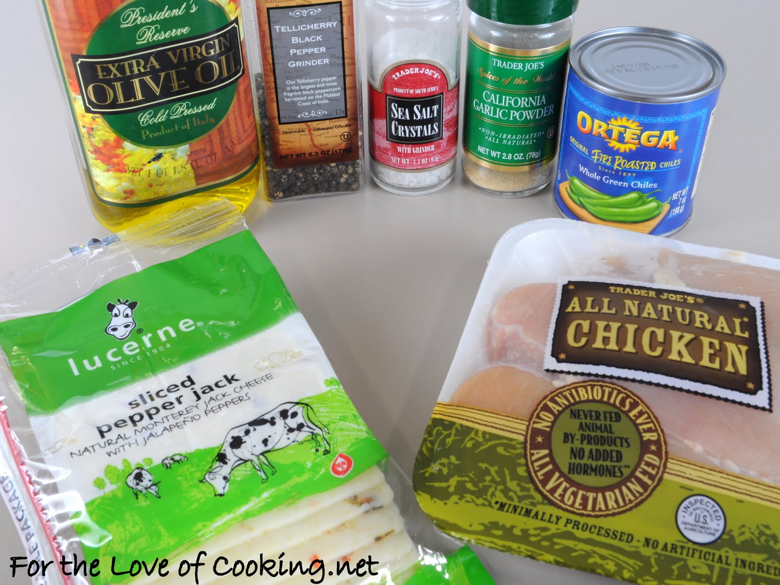 Green Chile and Pepper Jack Cheese Stuffed Chicken Breast For the