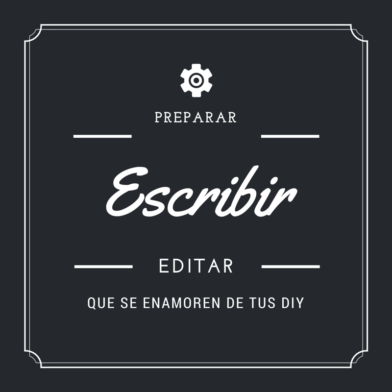 Cómo escribir un tutorial DIY (II)