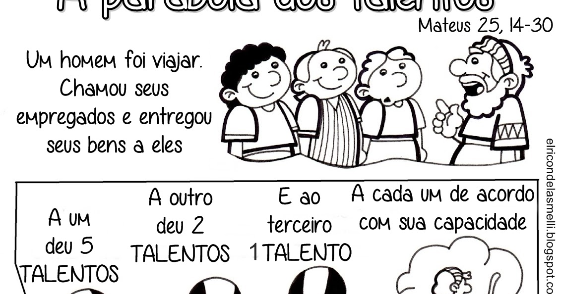Tia Paula Parábola dos talentos para colorir Mateus 25, 1430 Tia Paula Parábola dos talentos para colorir Mateus 25, 1430