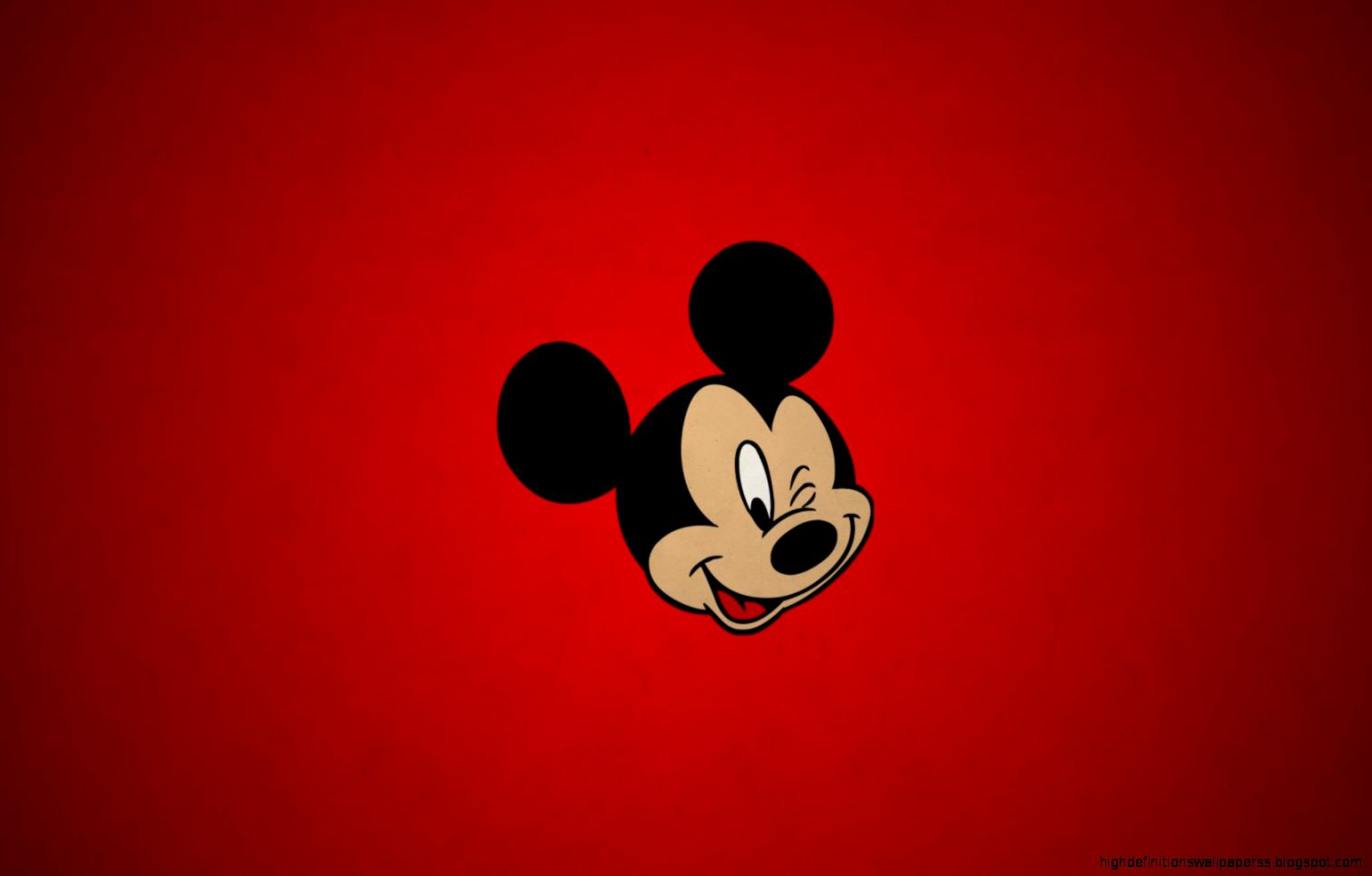 Mickey Mouse Red Background wallpapers