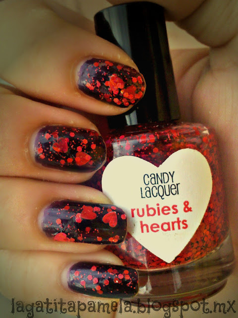 candy lacquer rubies & hearts