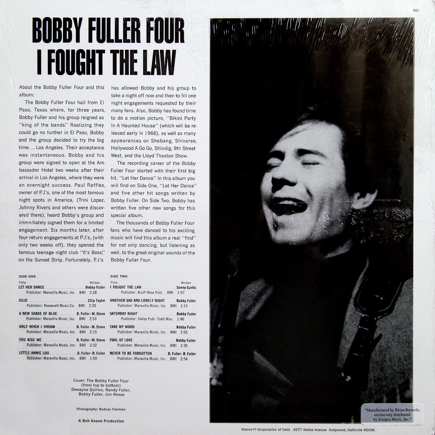The Bobby Fuller Four I Fought The Law 1966 Vinyl Rip My Reader Starred Items