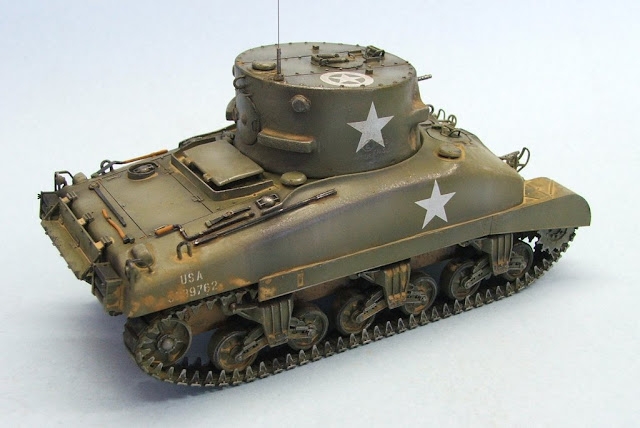 resin conversion M4A1 Sherman CDL type "E" 1/35 