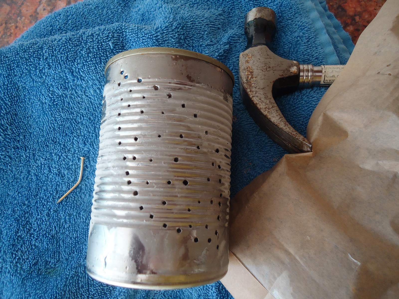 Tin Can Tea Light Holders