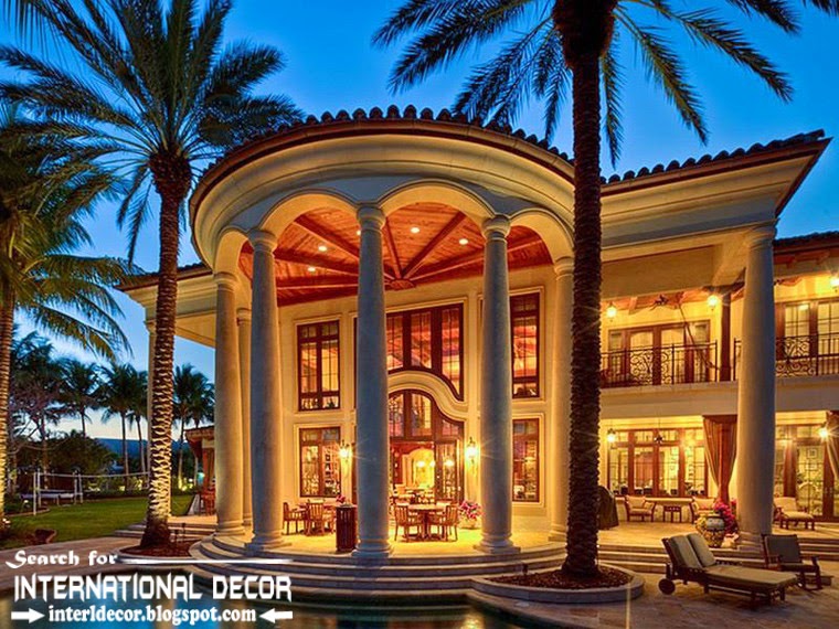 Mediterranean Palace in Florida, luxury American palace Colonial style
