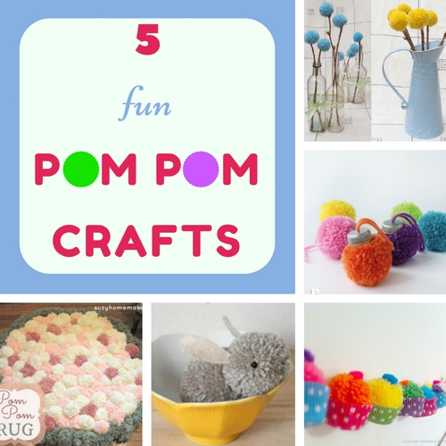 5 fun pom-pom crafts 5 fun pom-pom crafts