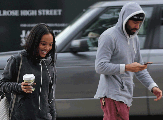 Karrueche Tran spotted out on a date with a cute white guy (photos)