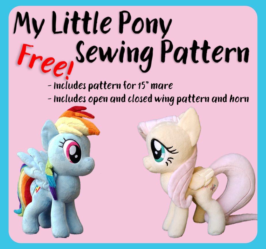 my little pony plush pattern