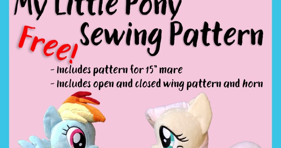 my little pony plush pattern