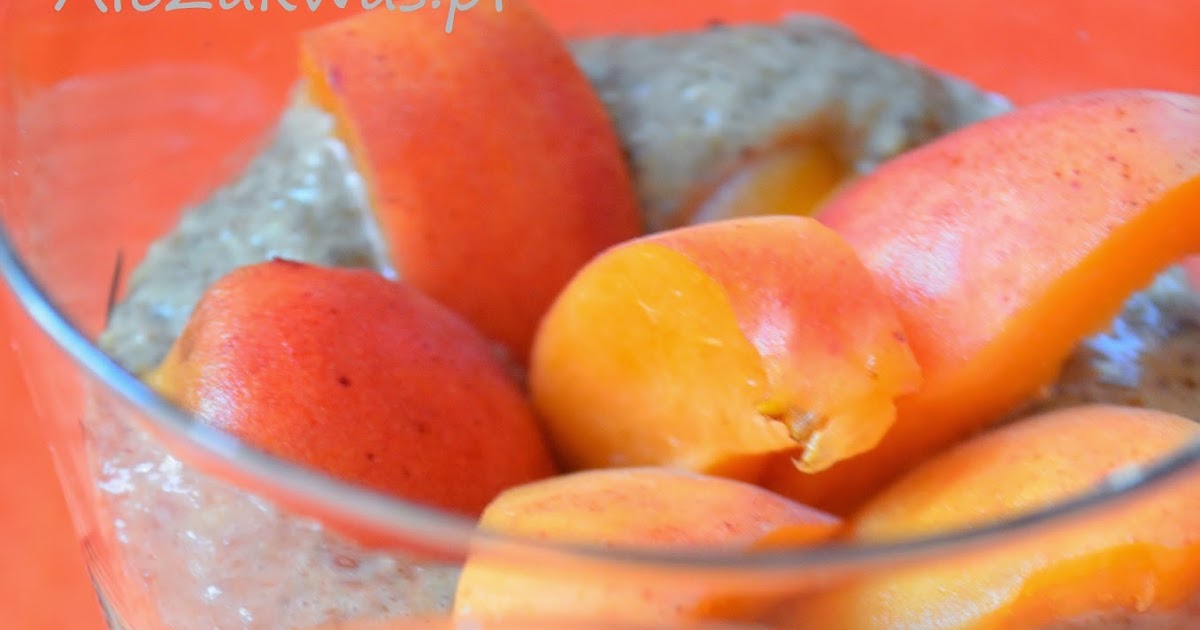 Pudding z siemienia lnianego z korzeniem maca