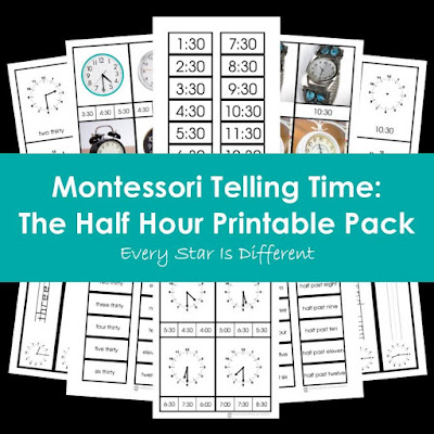 Montessori Telling Time: The Half Hour Printable Pack