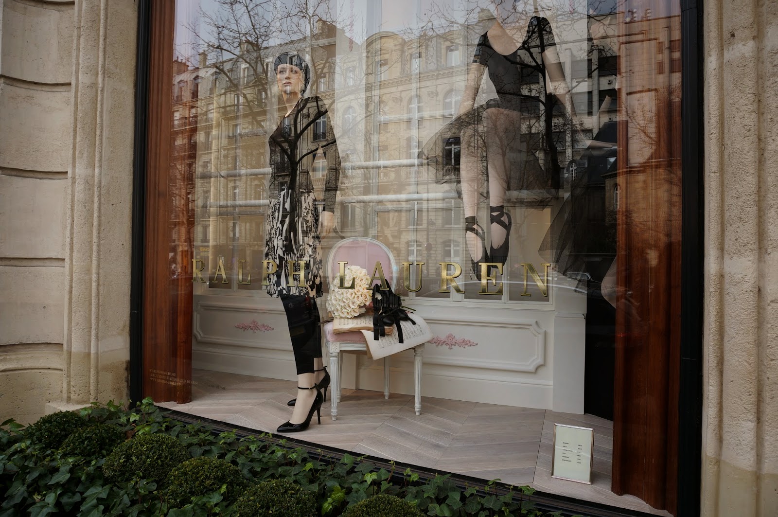 vignette design: Window Shopping and Parisian Storefronts