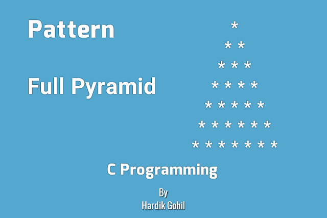 C Program to Print Full Pyramid Using