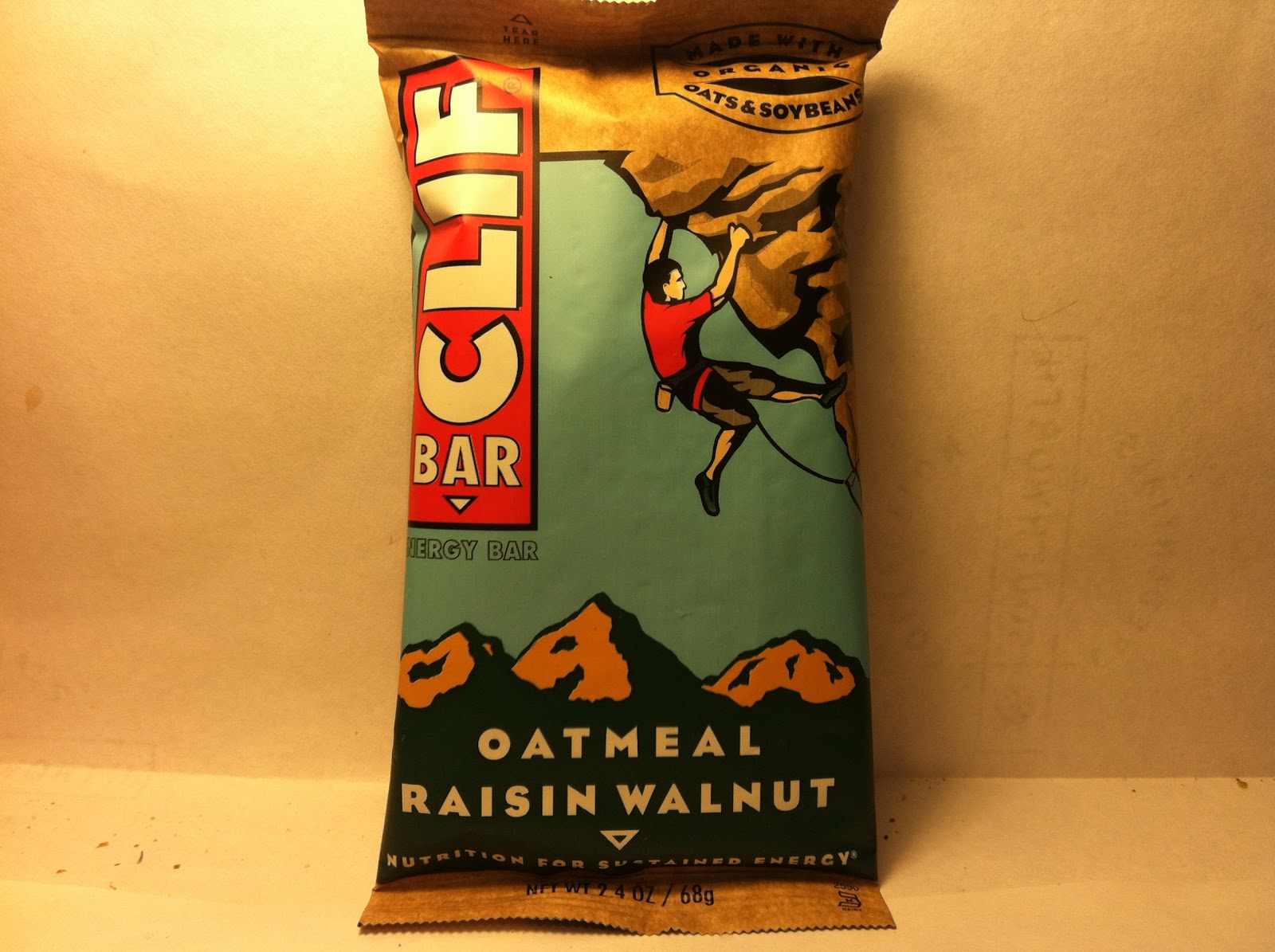 Crazy Food Dude: Review: CLIF Oatmeal Raisin Walnut Energy Bar