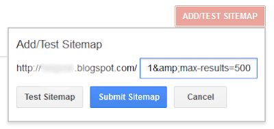 Submit Sitemap blogger