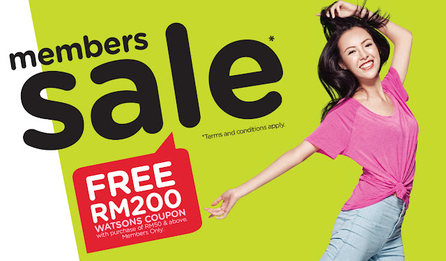 Watsons Member Card Sale Discount Offer Promo