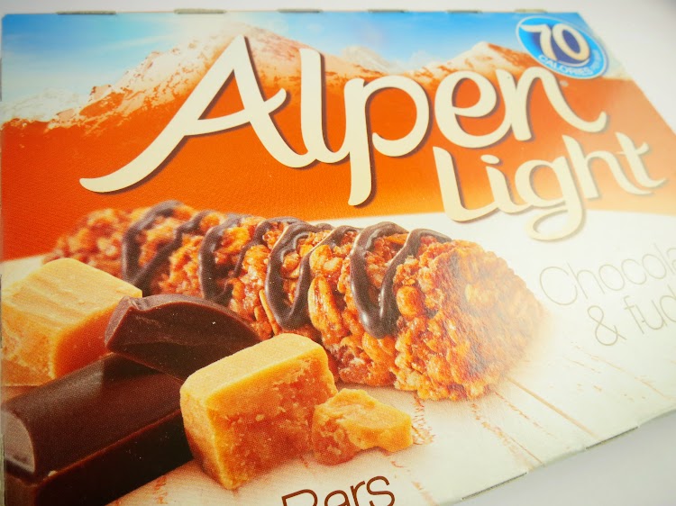 Barras de cereais Alpen Light - Chocolate e Fudge