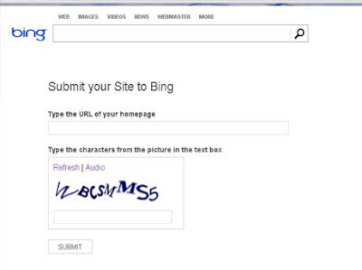 Submit Blog ke Mesin Pencari Bing