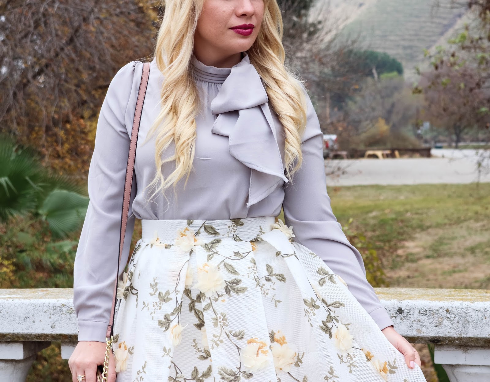 How to Style a Floral Skirt for Winter Lizzie In Lace