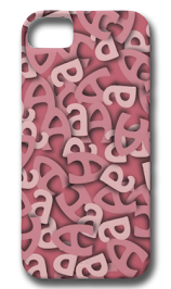 Letter A Pink iPhone 5 Cover