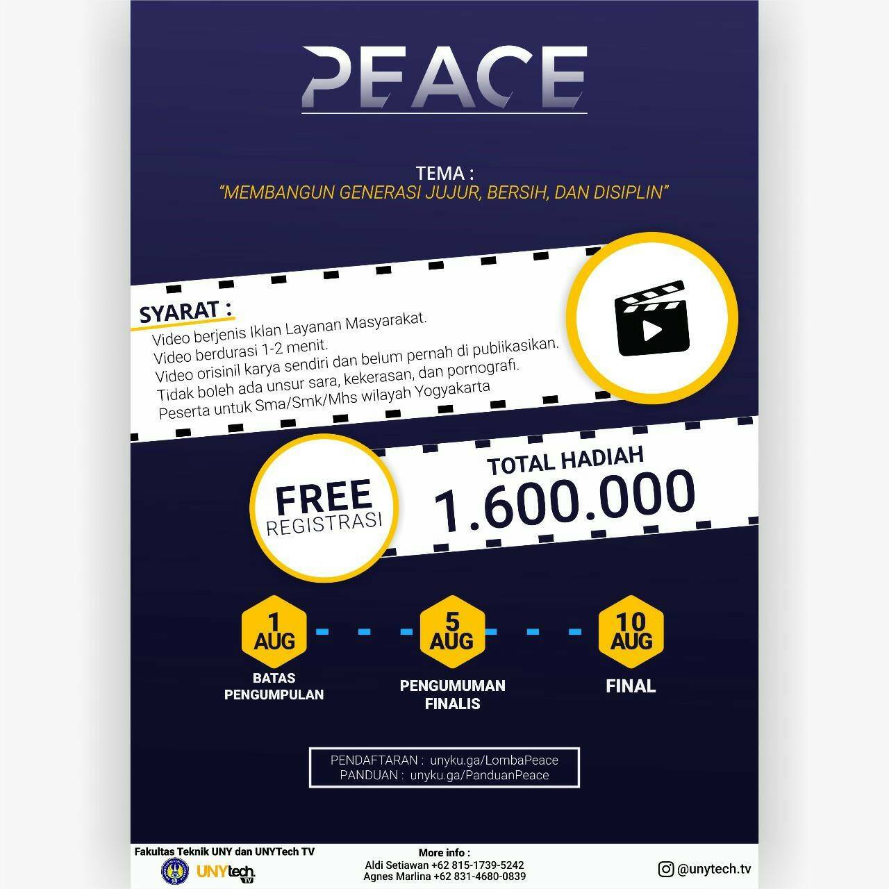 [Gratis] Lomba Iklan Layanan Masyarakat 2018 di UNY Info