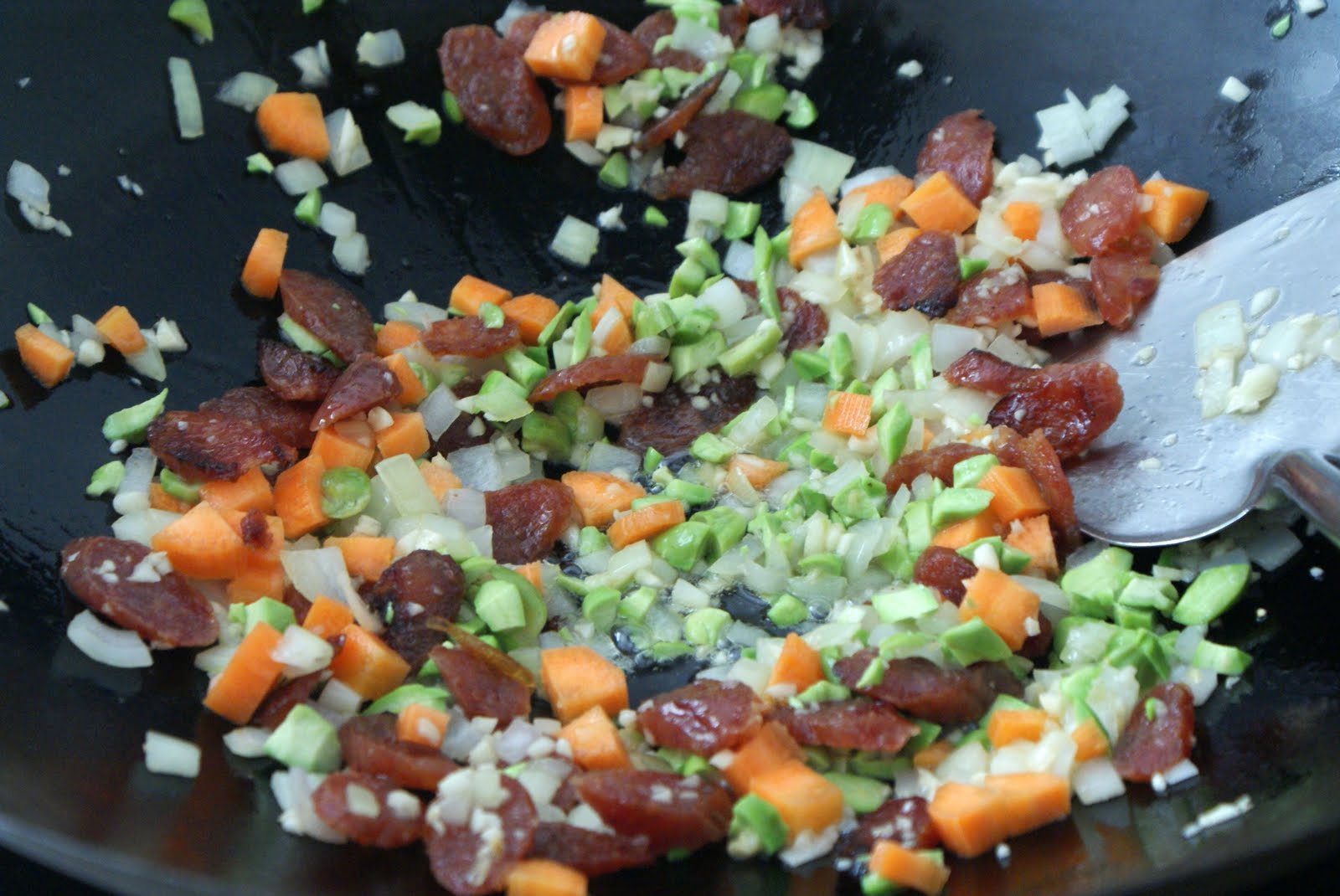 Hungry Female Petai (Stinky Bean) & Lap Cheong (Chinese Sausage) Fried Rice
