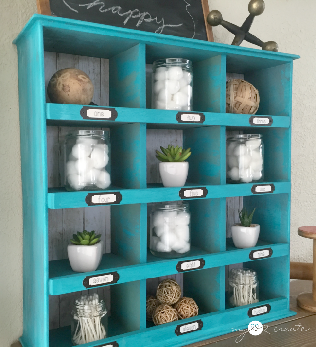 Cubby organizer made from drawers, MyLove2Create