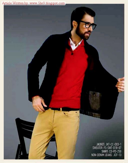 Gul Ahmed Men WinterFall Dress Collection 2014 Sweater / Jackets