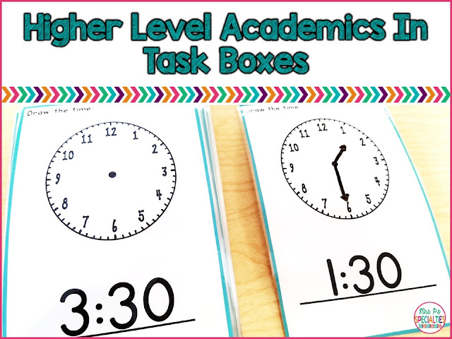 Higher Level Academics In Task Boxes · Mrs. P's Specialties