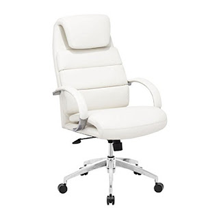 white ergonomic chair for office