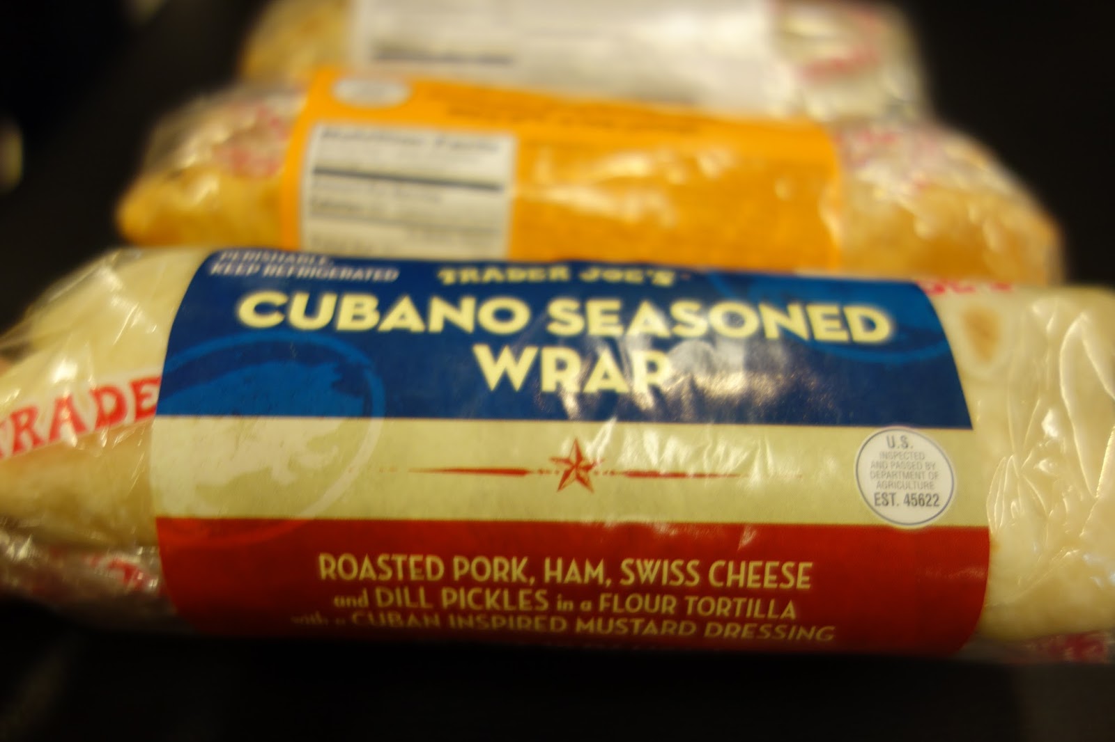 Trader Joe's Turkey, Spinach, and Swiss Cheese Wrap, Turkey Club Wrap