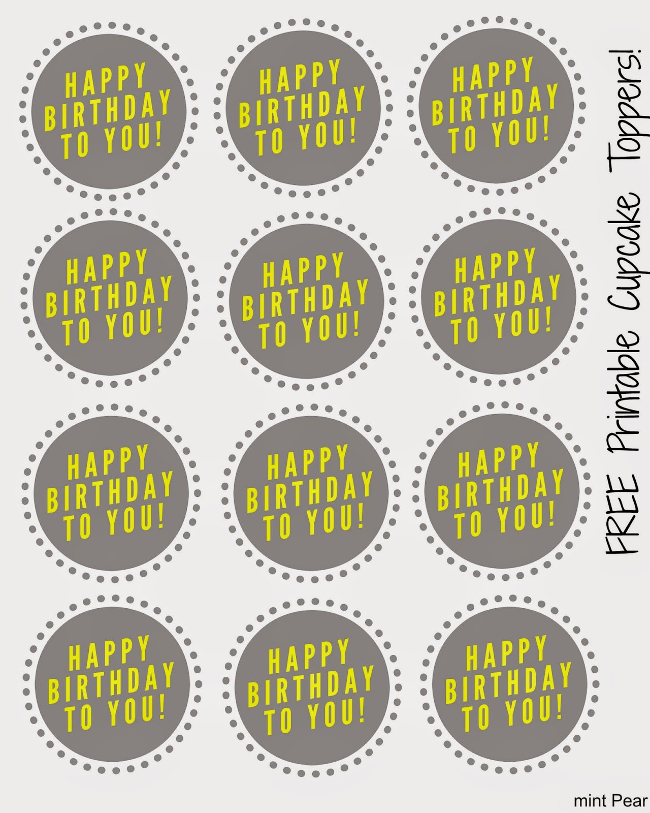 Crafty-Go-Lucky: Free Printable Cupcake Toppers