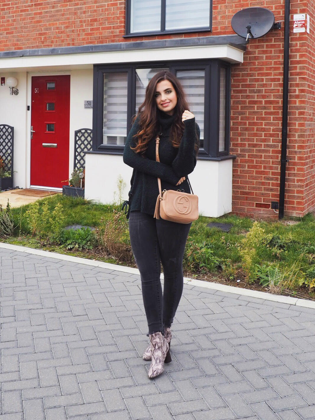 snake print boots outfit